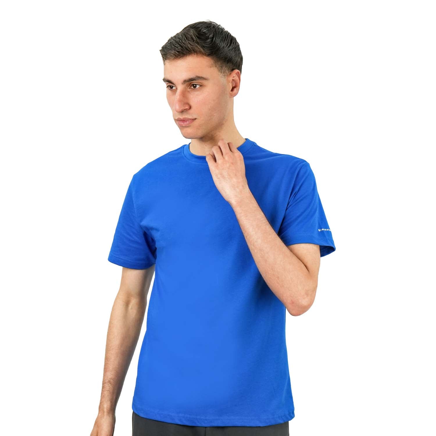 Men's Giordano Cotton Crewneck Slim Fit Tee - Short Sleeve