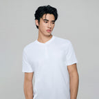 Men Slim Liquid Touch Cotton Henley Tee