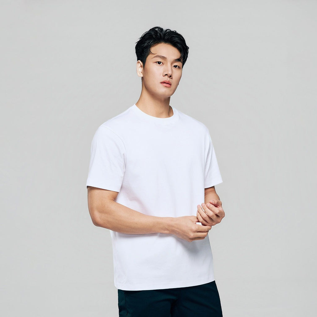 Men Regular Luxe Touch Cotton Crew Tee
