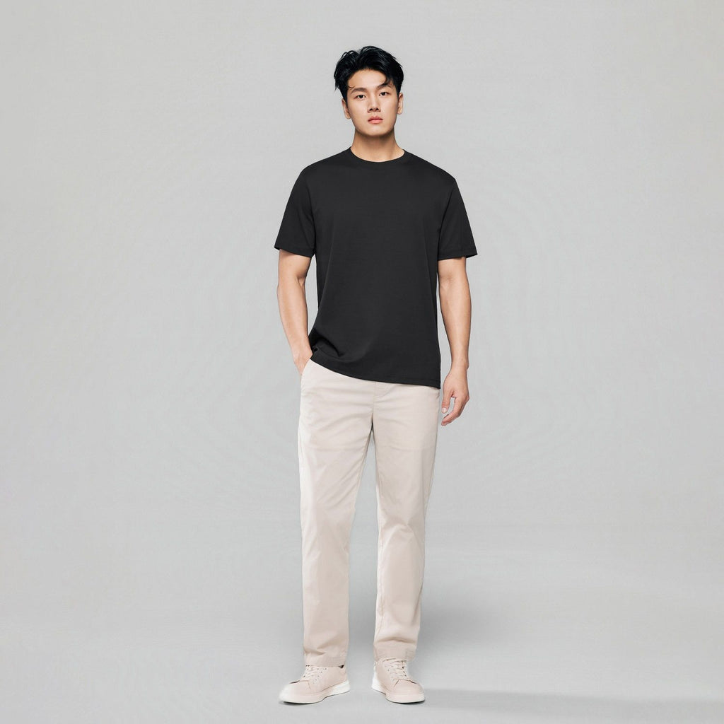 Men Regular Luxe Touch Cotton Crew Tee