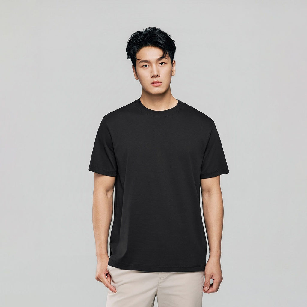 Men Regular Luxe Touch Cotton Crew Tee