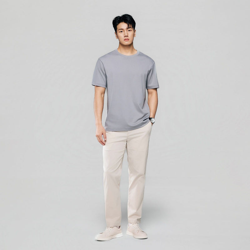 Men Regular Luxe Touch Cotton Crew Tee