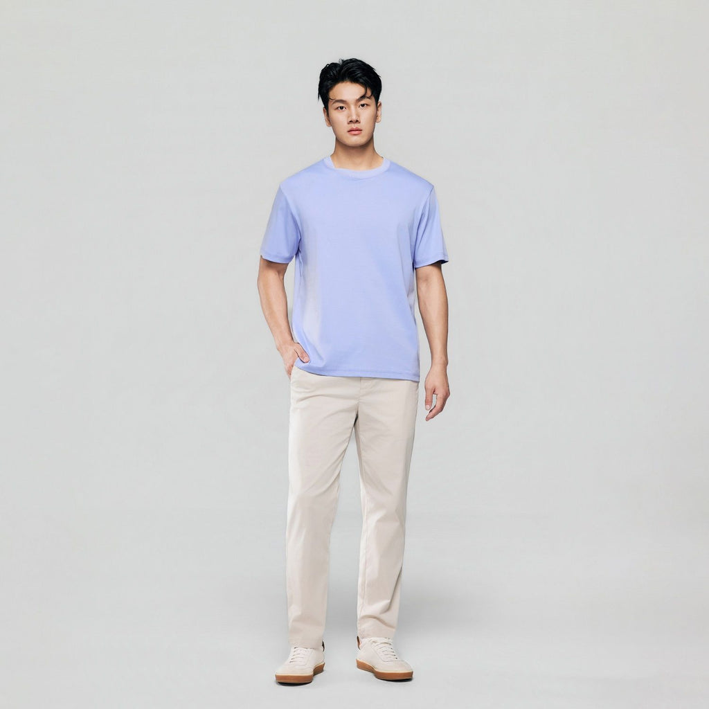 Men Regular Luxe Touch Cotton Crew Tee