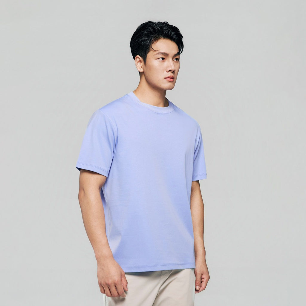 Men Regular Luxe Touch Cotton Crew Tee