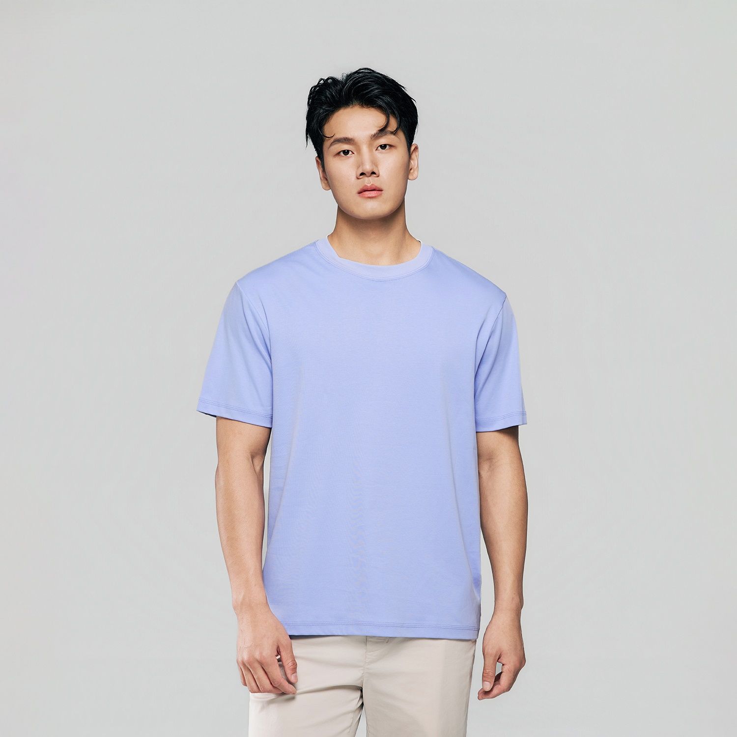 Men Regular Luxe Touch Cotton Crew Tee