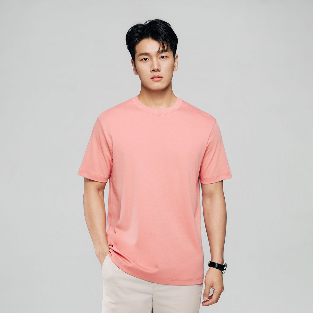 Men Regular Luxe Touch Cotton Crew Tee