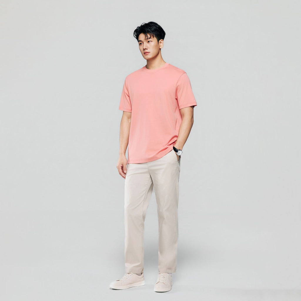 Men Regular Luxe Touch Cotton Crew Tee