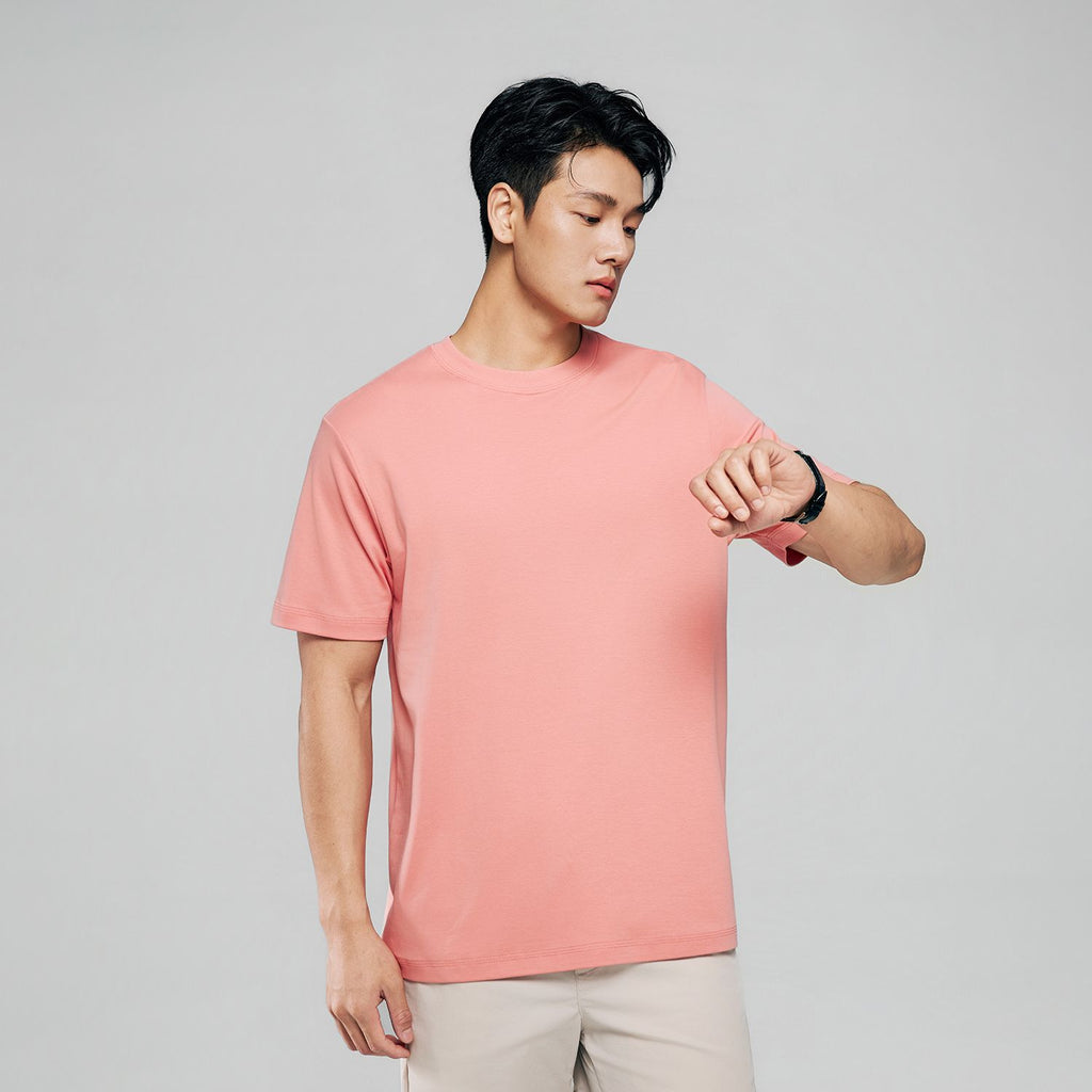 Men Regular Luxe Touch Cotton Crew Tee