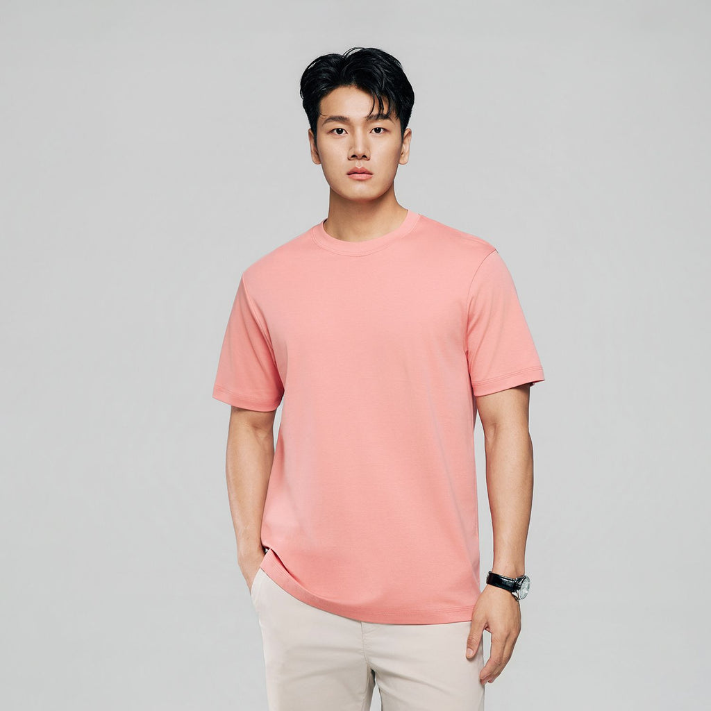Men Regular Luxe Touch Cotton Crew Tee