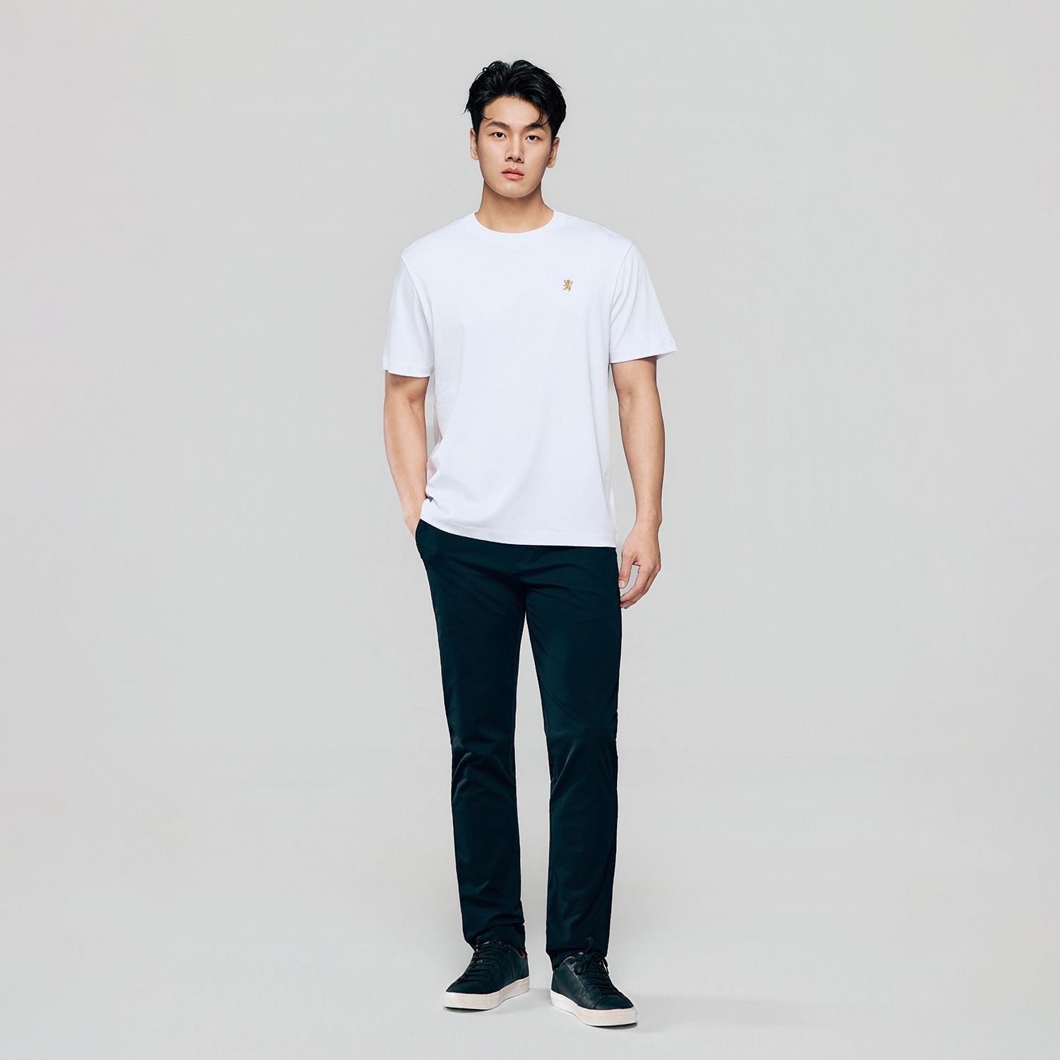 Men Regular Mercerized Cotton Crew Tee