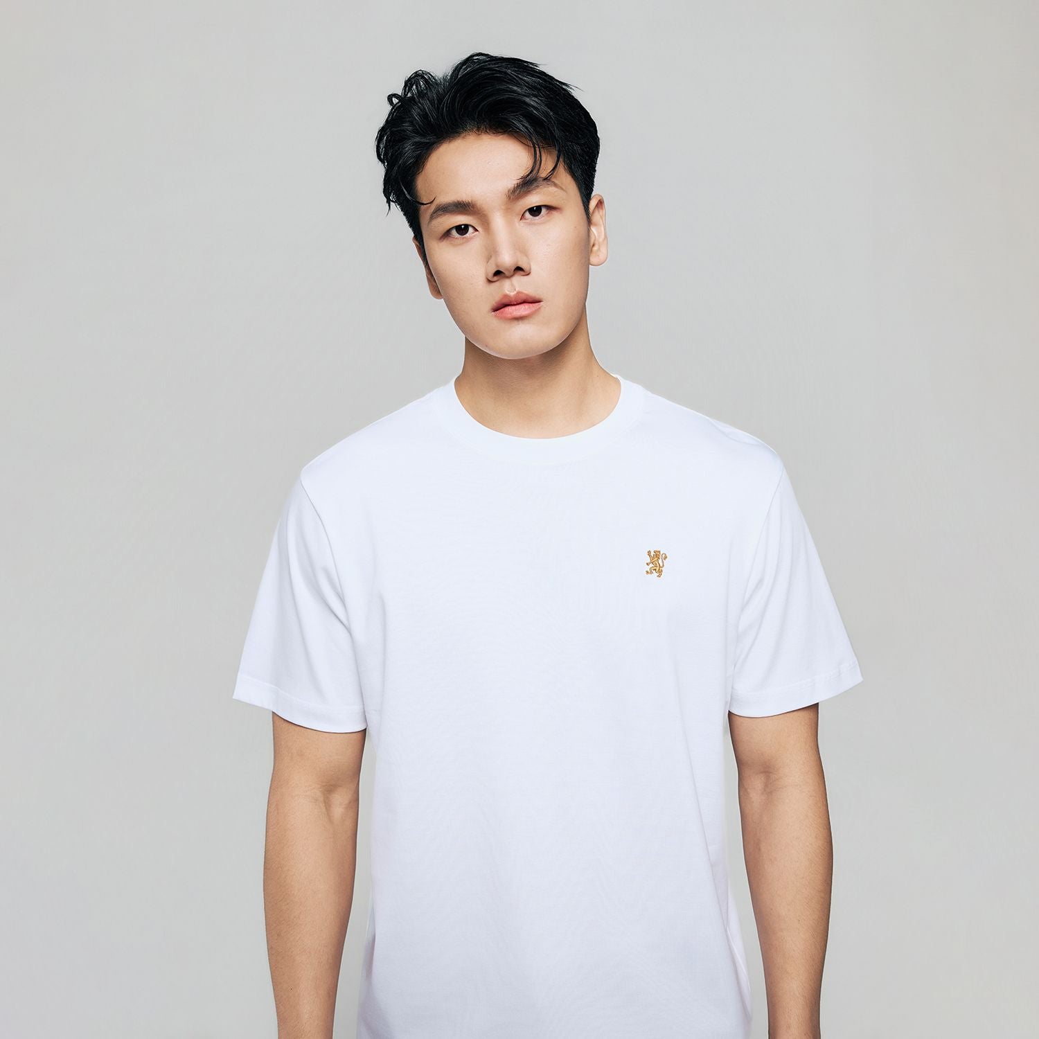 Men Regular Mercerized Cotton Crew Tee