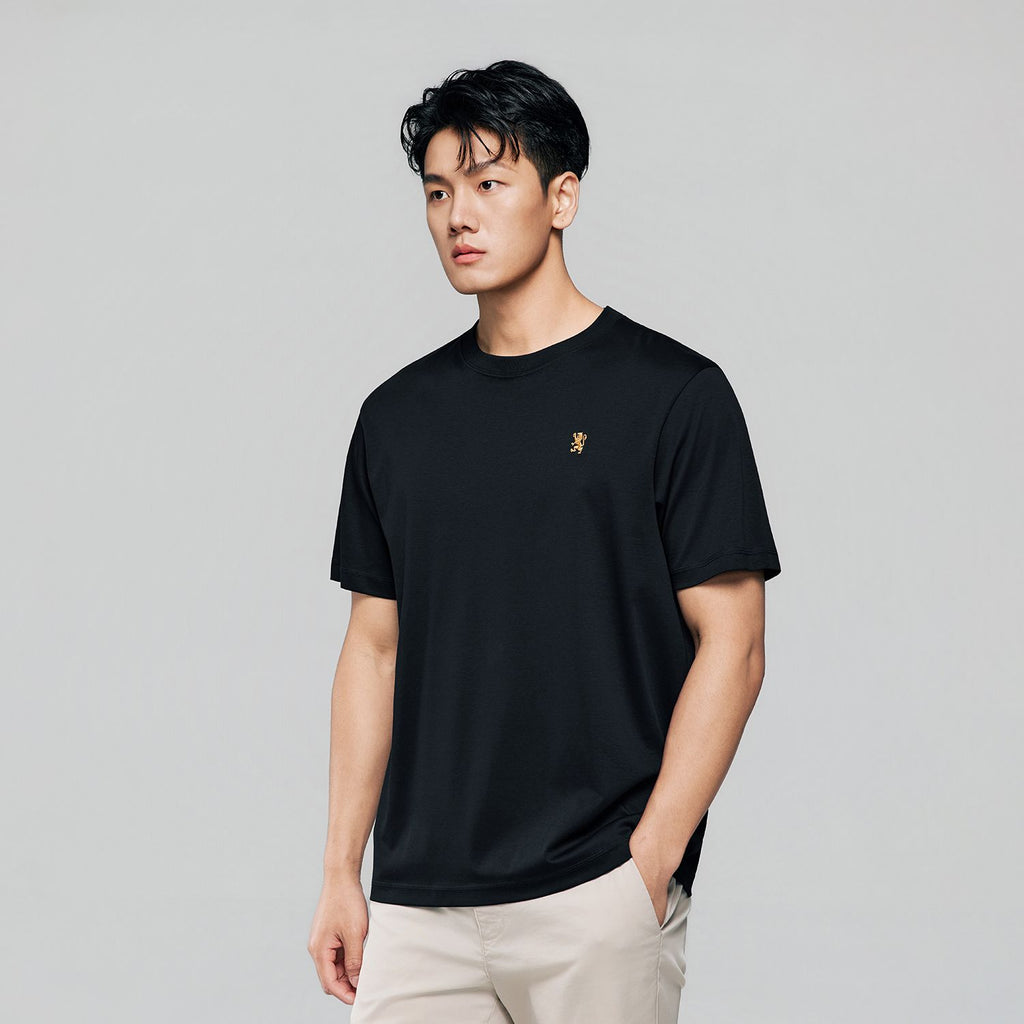 Men Regular Mercerized Cotton Crew Tee