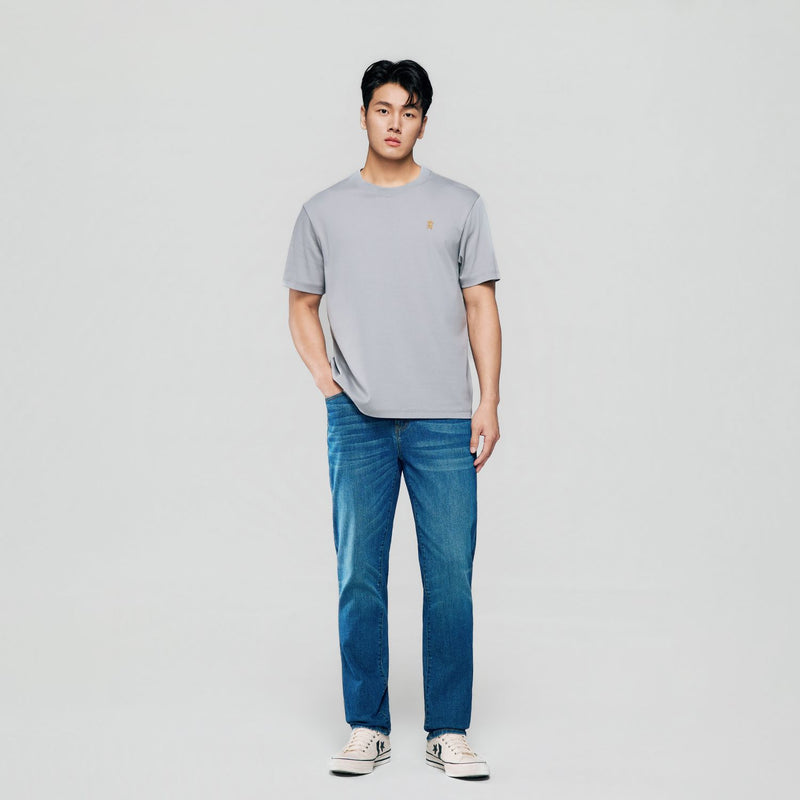 Men Regular Mercerized Cotton Crew Tee