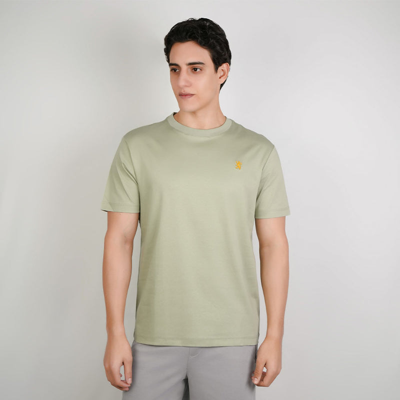 Men Luxe Touch Mercerized Cotton Crew Tee
