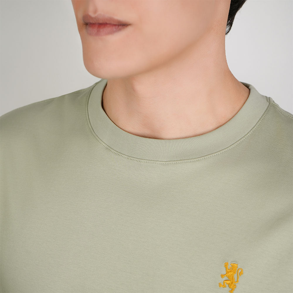 Men Luxe Touch Mercerized Cotton Crew Tee