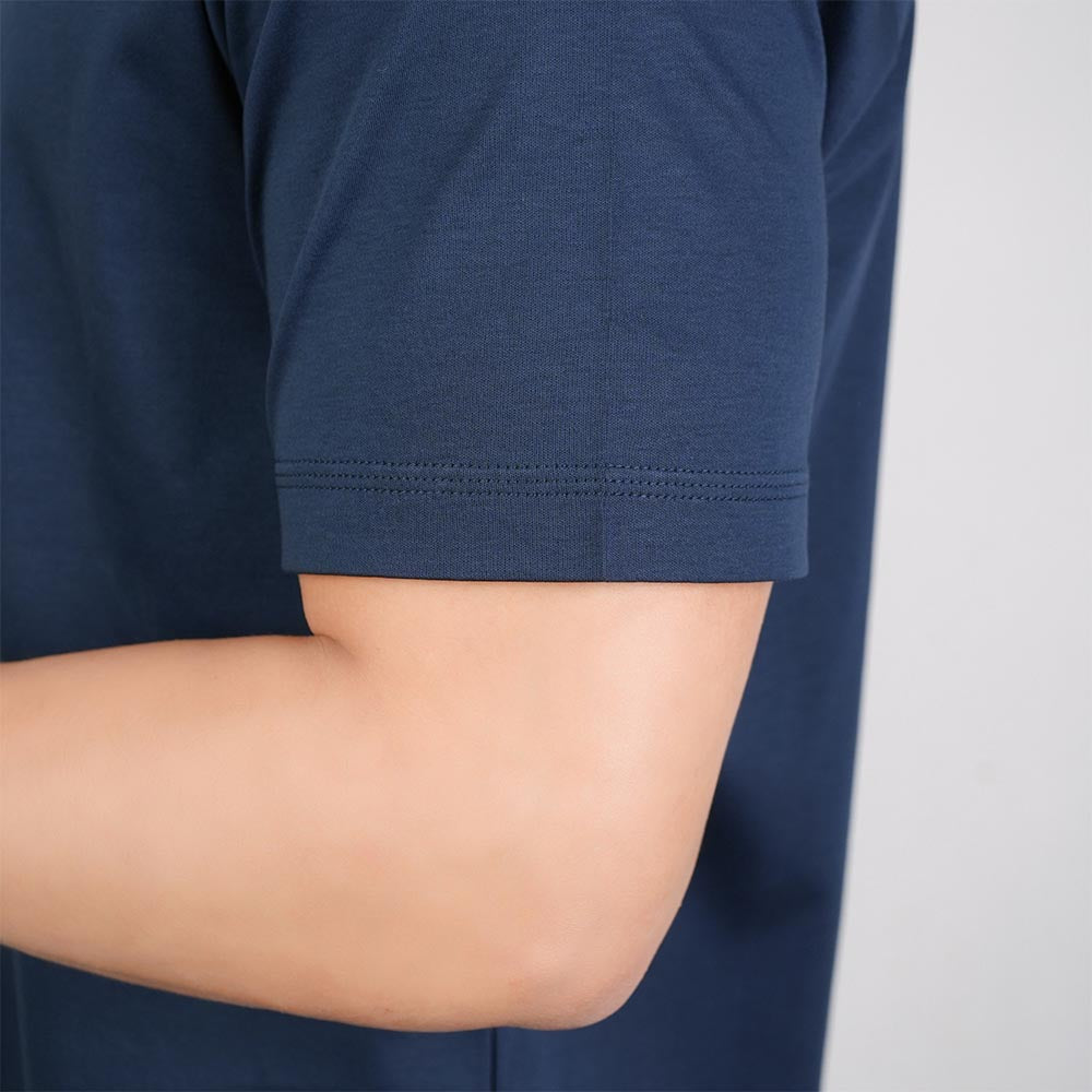 Men Luxe Touch Mercerized Cotton Crew Tee