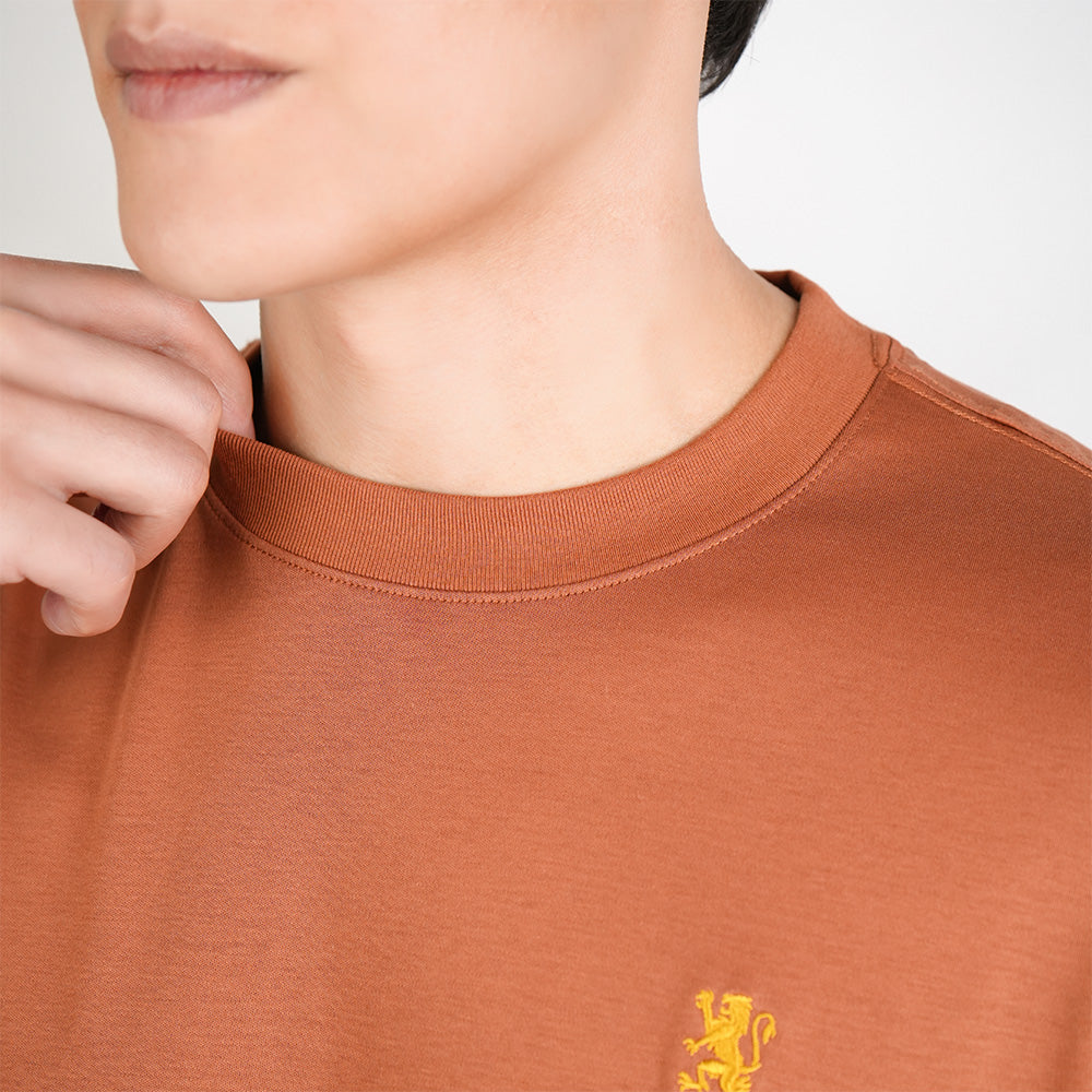 Men Luxe Touch Mercerized Cotton Crew Tee