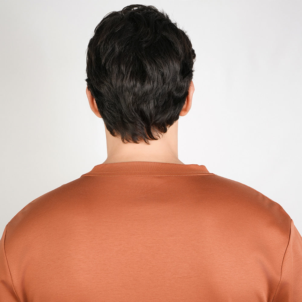 Men Luxe Touch Mercerized Cotton Crew Tee