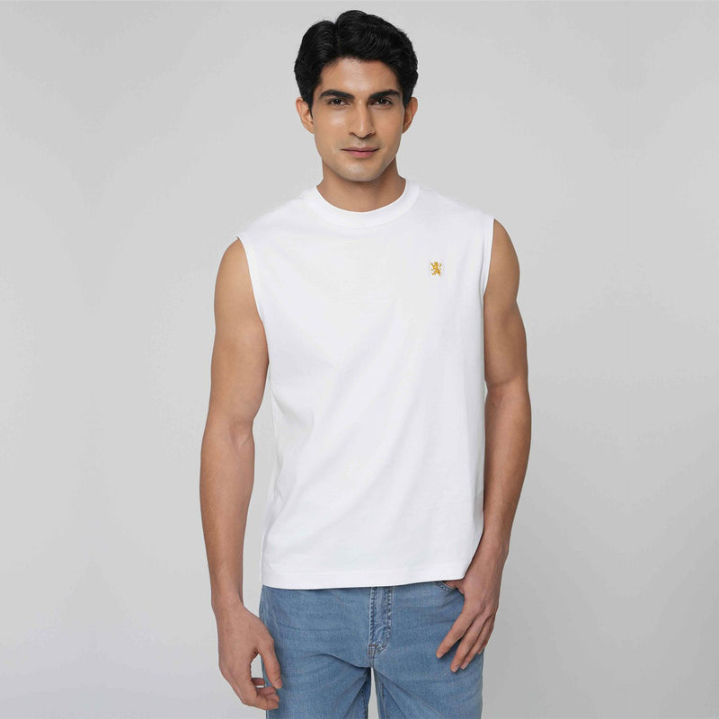 Men Regular Mercerized Cotton Tank Vest