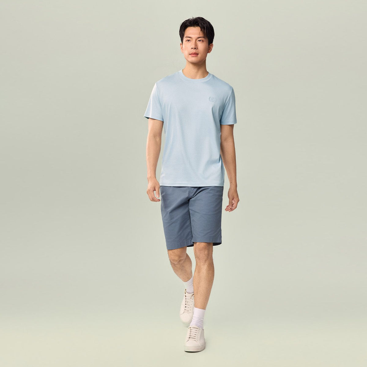 Men's Slim Fit Liquid Touch Cotton Crew Neck Tee