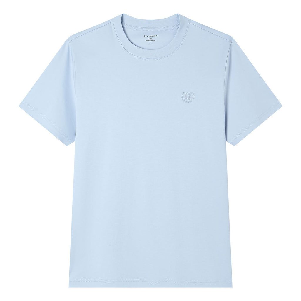 Men's Slim Fit Liquid Touch Cotton Crew Neck Tee