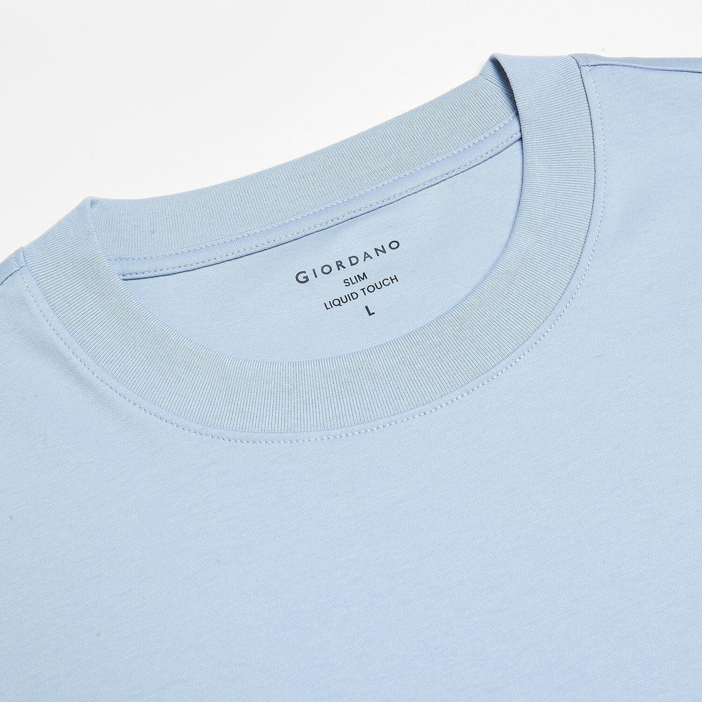 Men's Slim Fit Liquid Touch Cotton Crew Neck Tee
