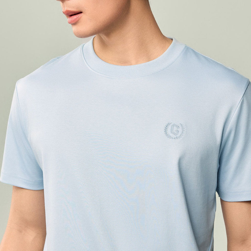 Men's Slim Fit Liquid Touch Cotton Crew Neck Tee