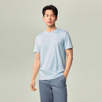 Men's Slim Fit Liquid Touch Cotton Crew Neck Tee