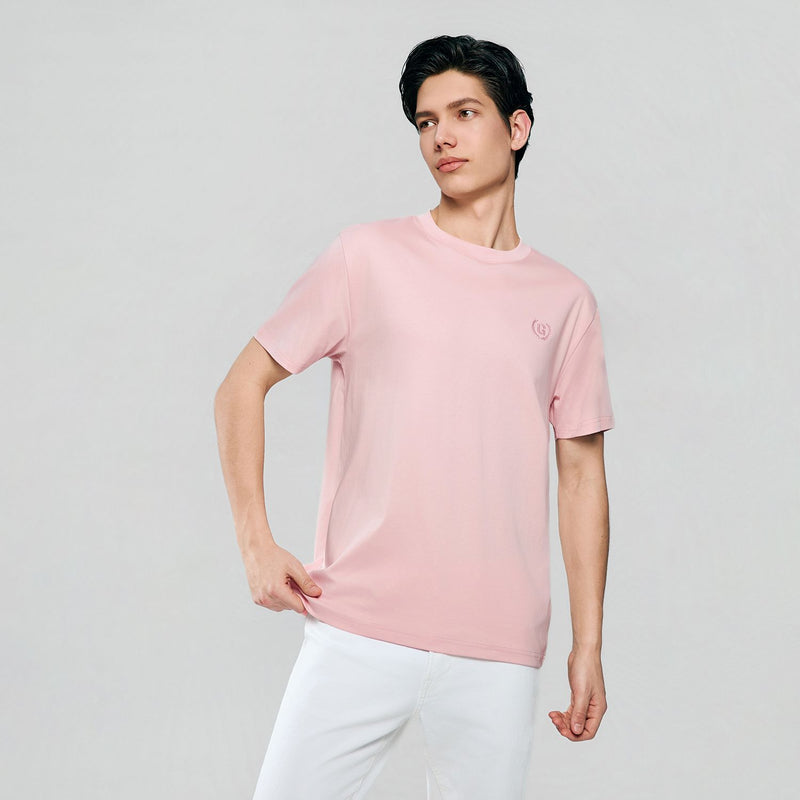 Men's Slim Fit Liquid Touch Cotton Crew Neck Tee