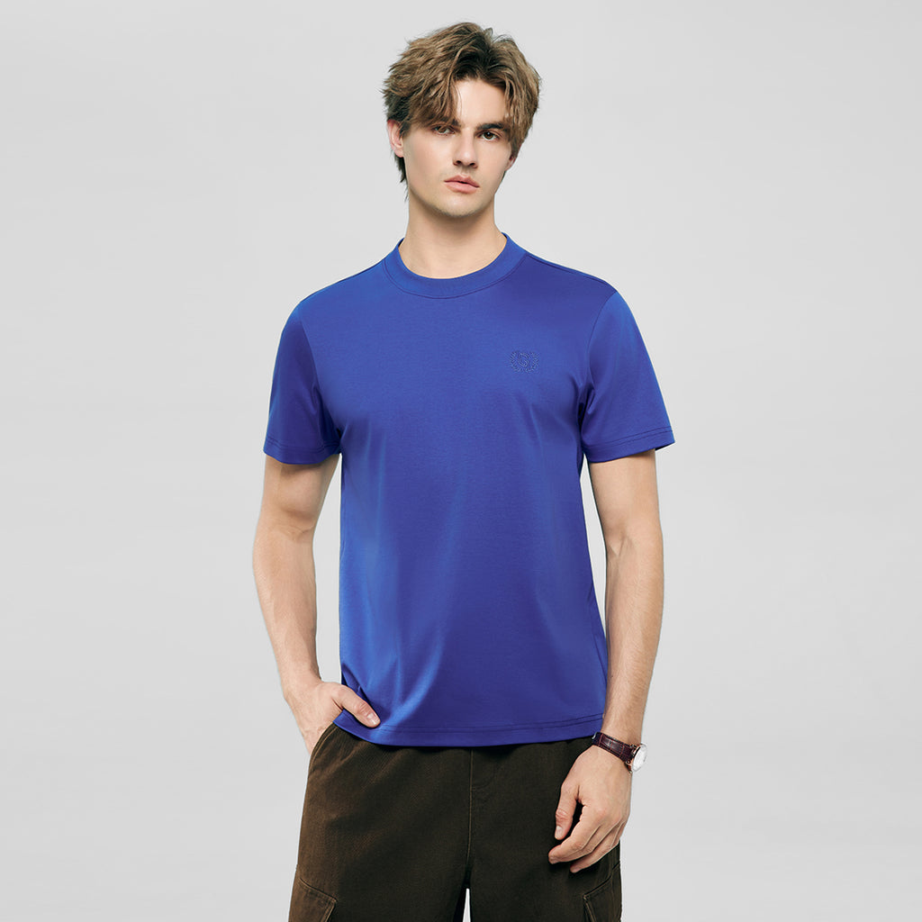 Men's Slim Fit Liquid Touch Cotton Crew Neck Tee