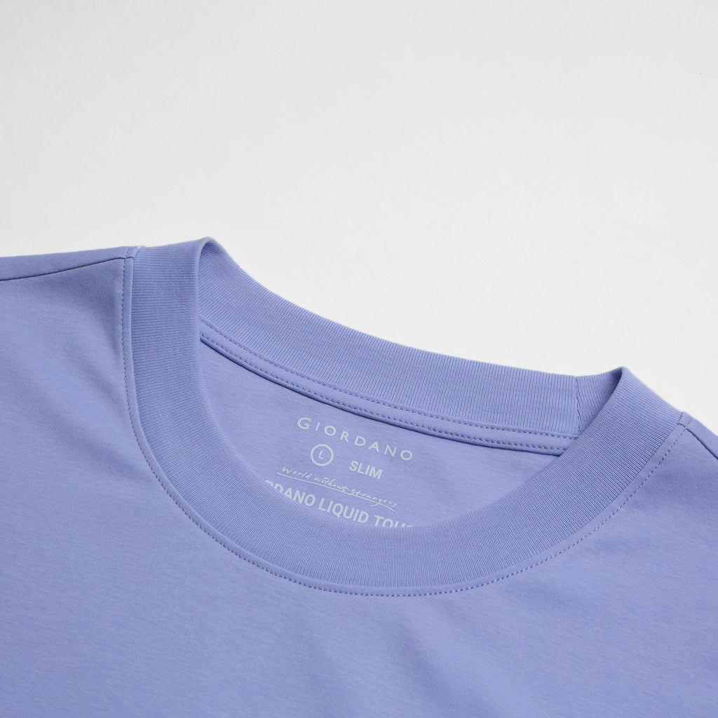 Men's Slim Fit Liquid Touch Cotton Crew Neck Tee