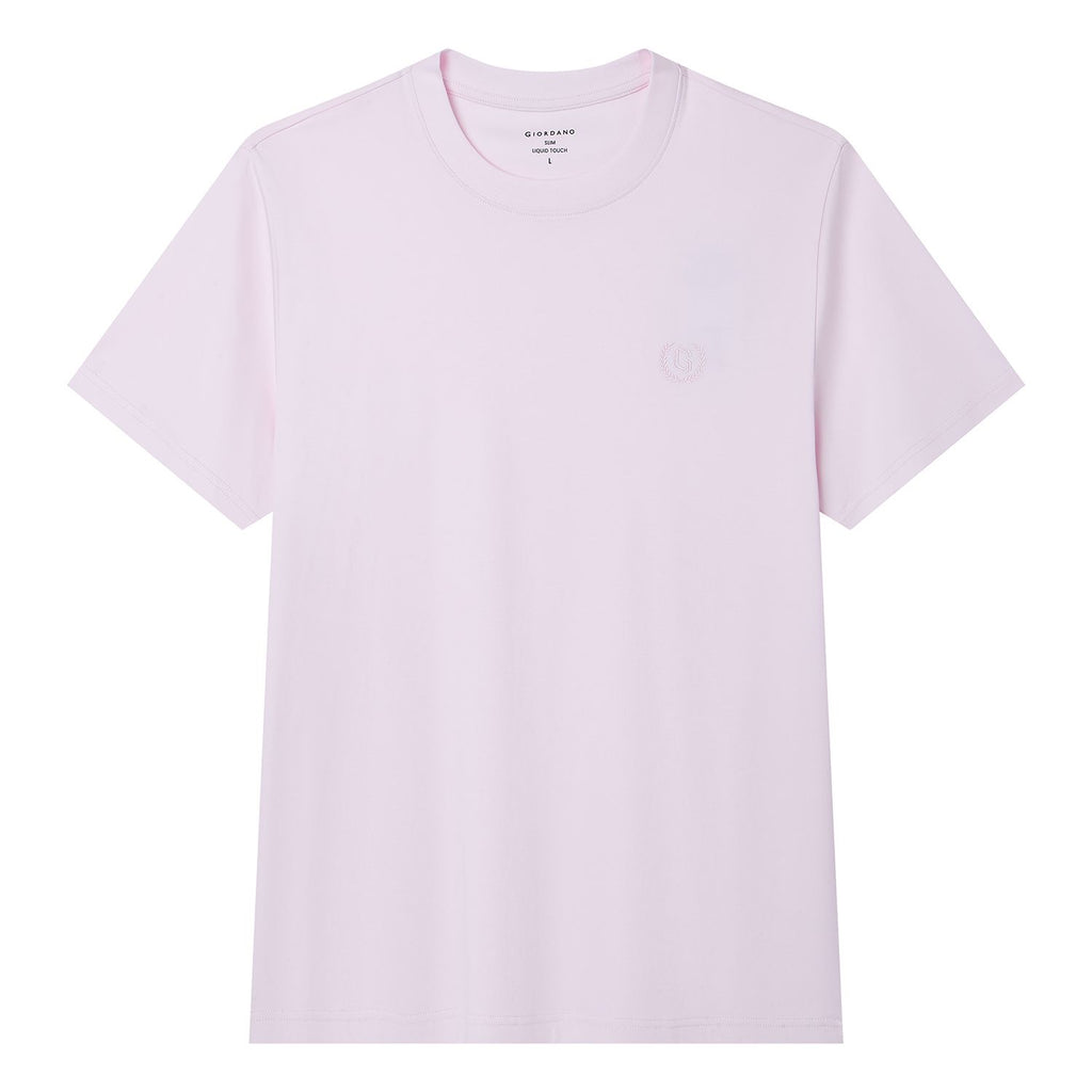 Men's Slim Fit Liquid Touch Cotton Crew Neck Tee