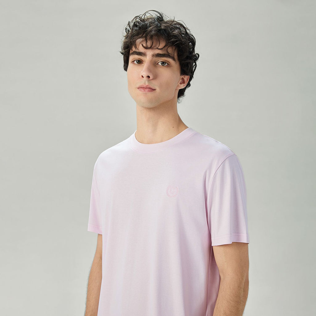 Men's Slim Fit Liquid Touch Cotton Crew Neck Tee