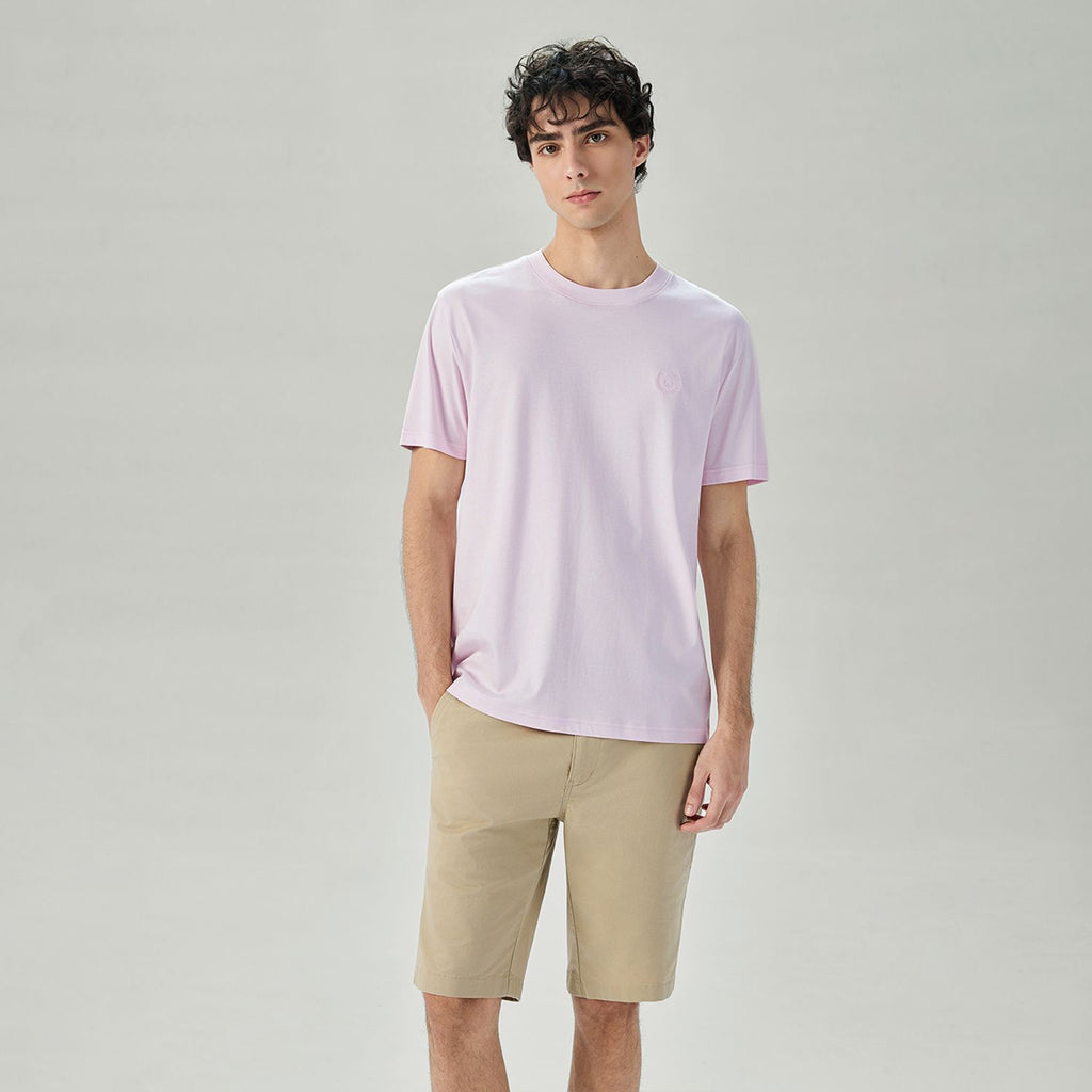 Men's Slim Fit Liquid Touch Cotton Crew Neck Tee