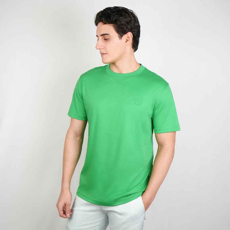 Men's Slim Fit Liquid Touch Cotton Crew Neck Tee