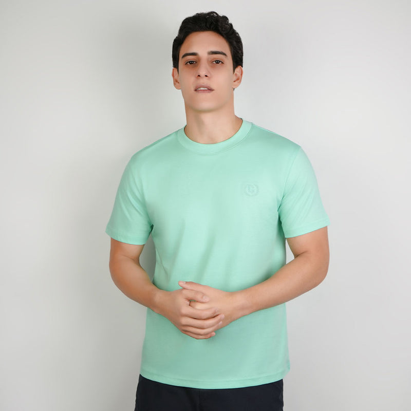 Men's Slim Fit Liquid Touch Cotton Crew Neck Tee