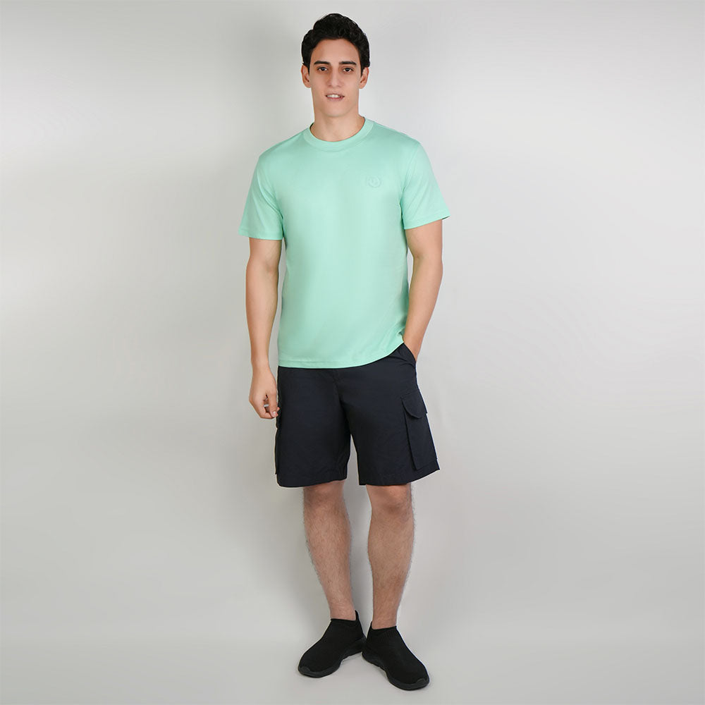 Men's Slim Fit Liquid Touch Cotton Crew Neck Tee