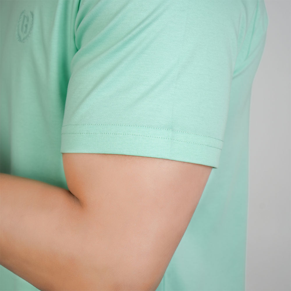 Men's Slim Fit Liquid Touch Cotton Crew Neck Tee
