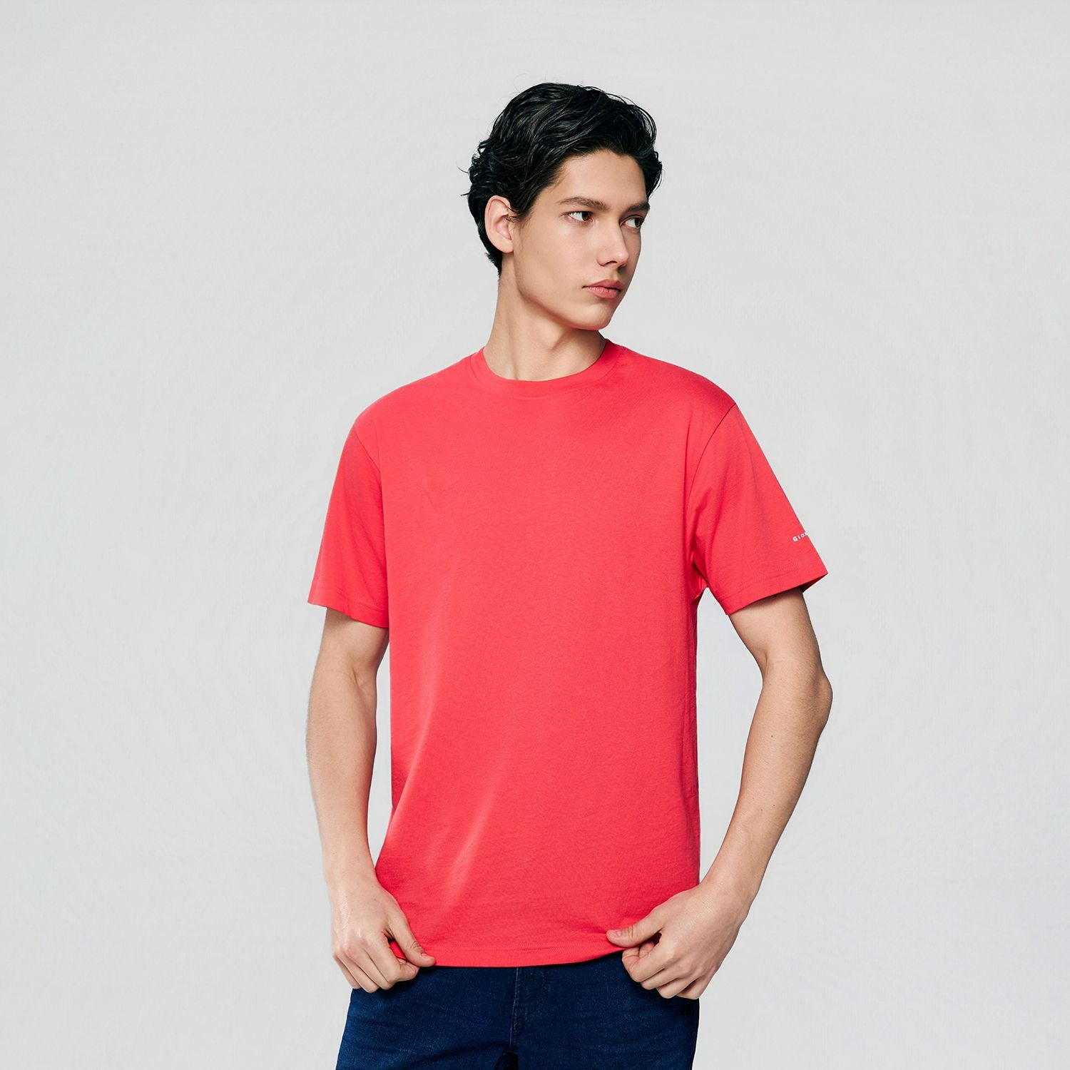 Men’s Slim Fit Cotton Crew Neck Tee
