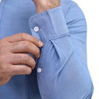 Men's Stretch Long Sleeve Slim Button Front Shirt