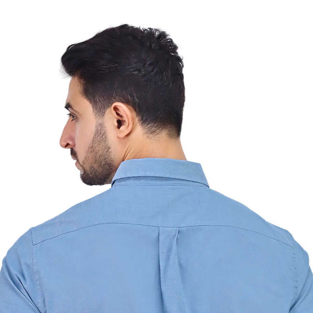 Men's Stretch Long Sleeve Slim Button Front Shirt