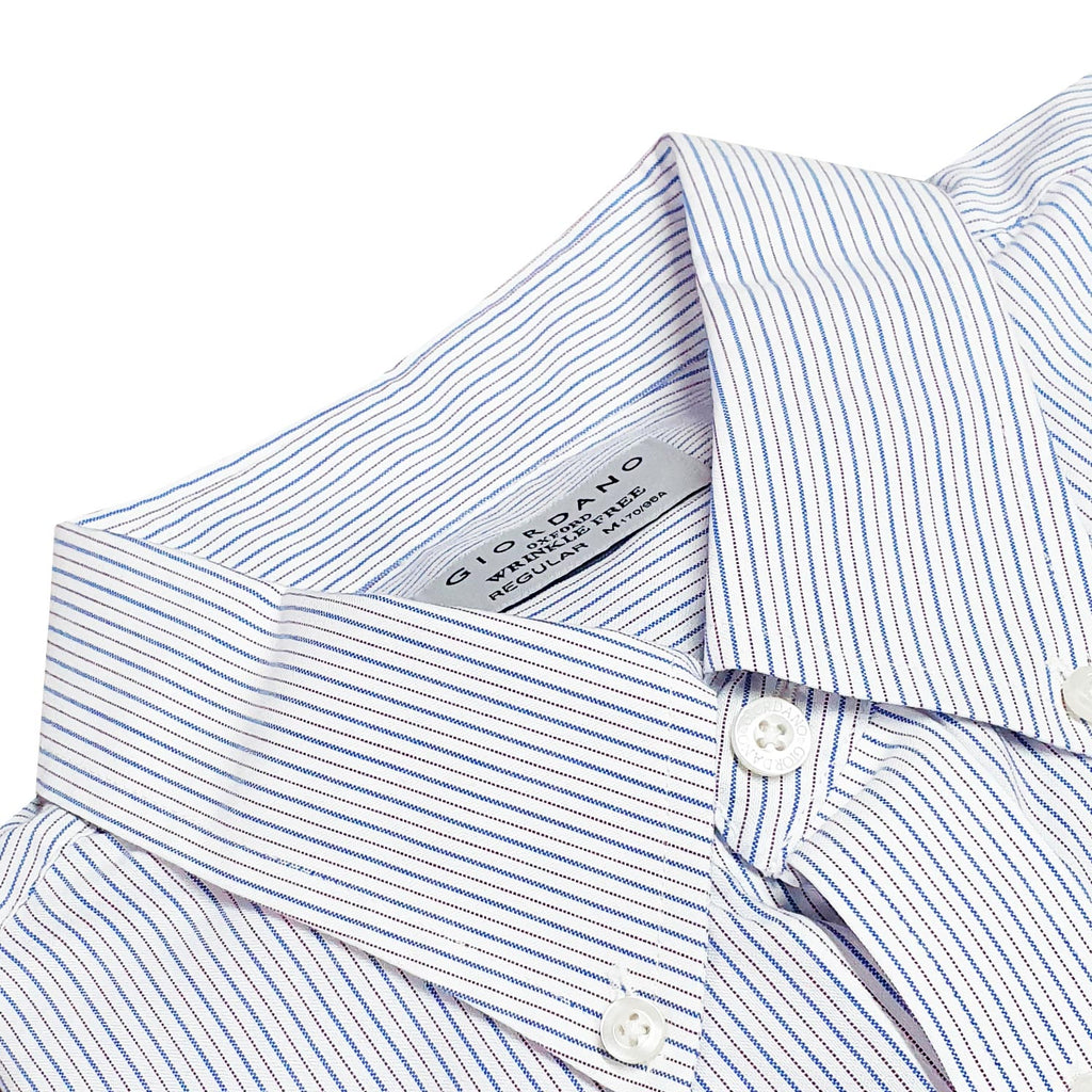 Men's Oxford Pattern Wrinkle Free Shirt