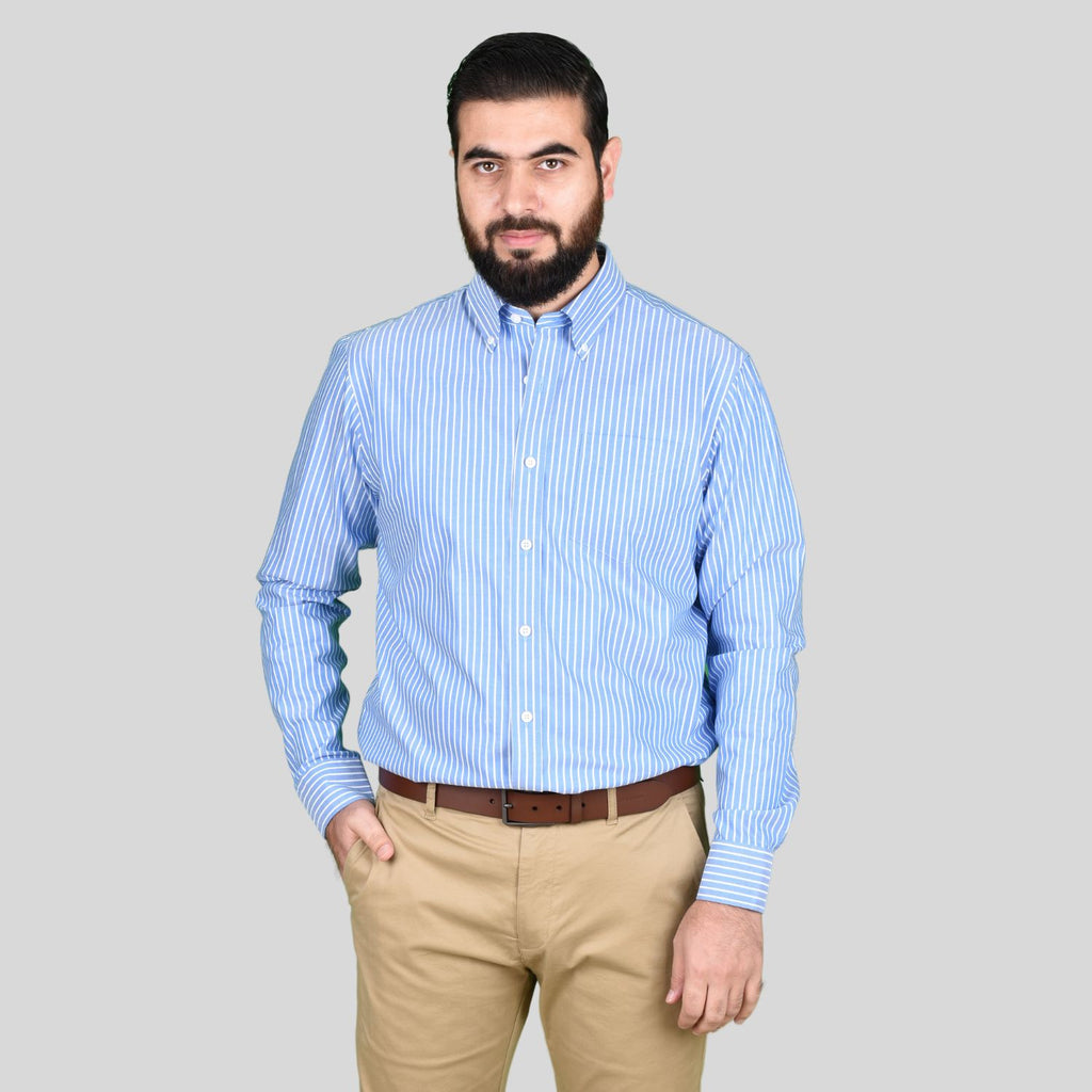 Men's Oxford Pattern Wrinkle Free Shirt