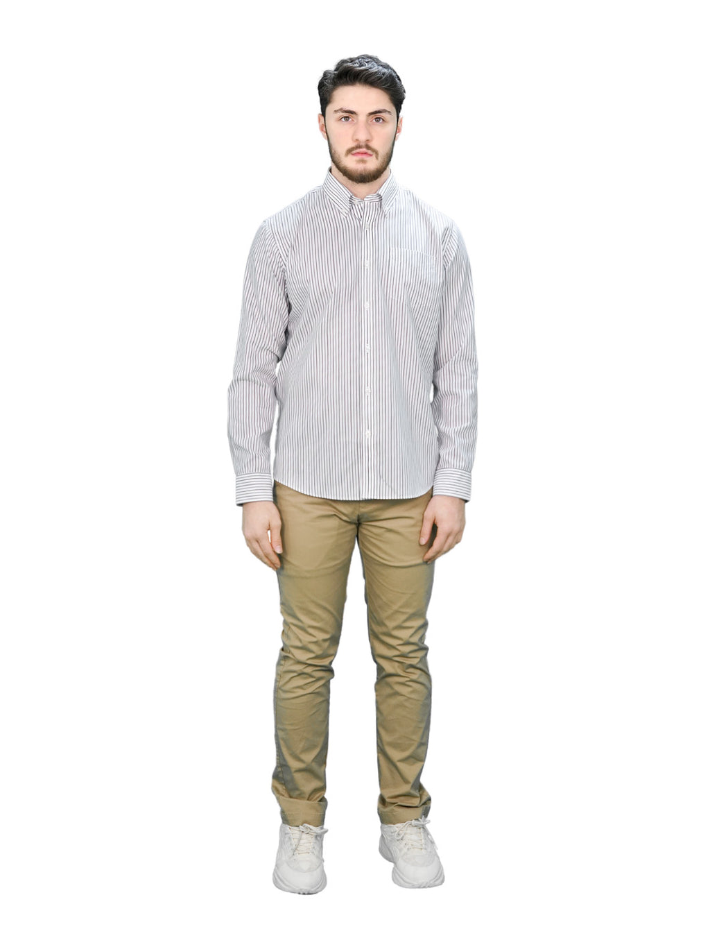 Men's Oxford Pattern Wrinkle Free Shirt