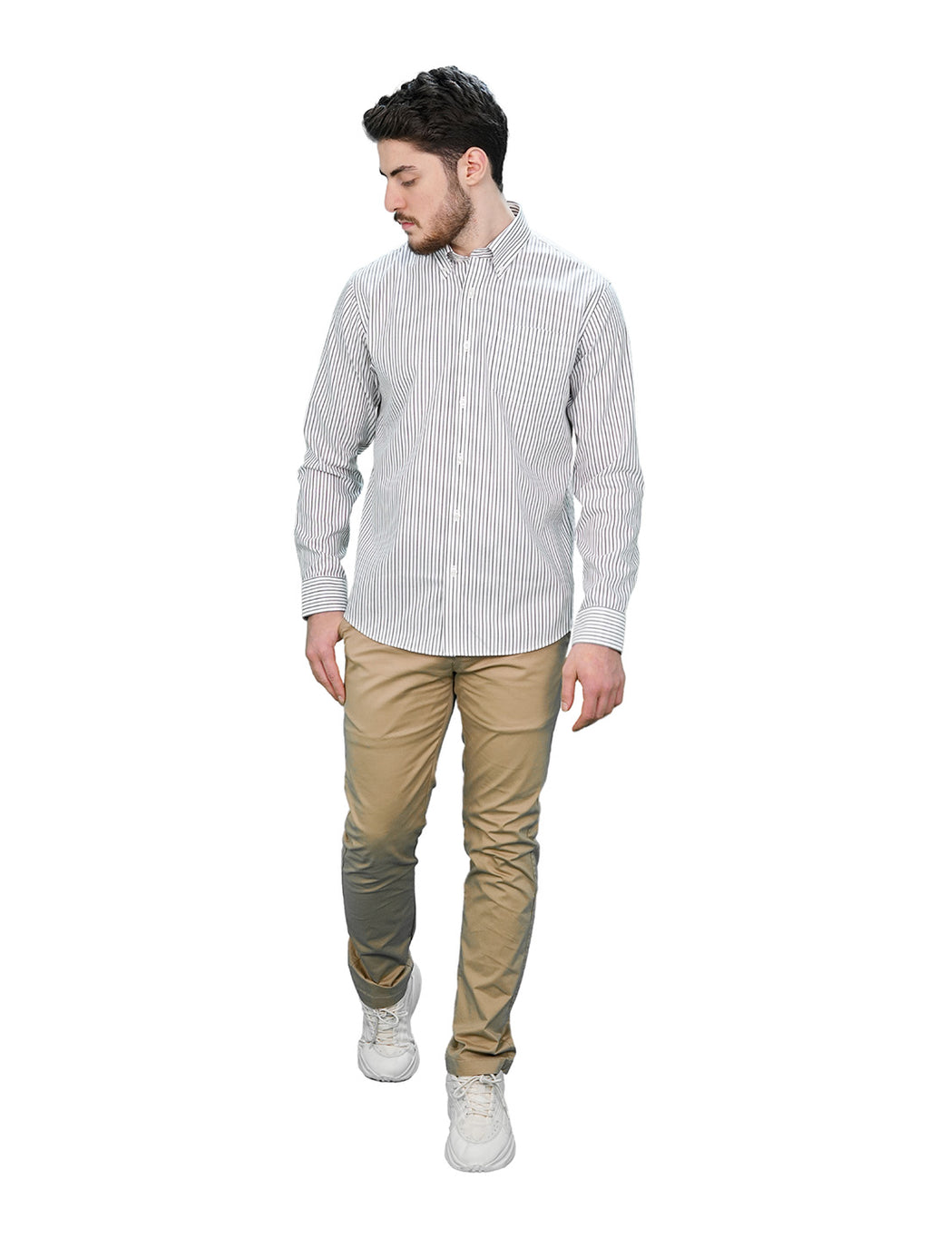 Men's Oxford Pattern Wrinkle Free Shirt