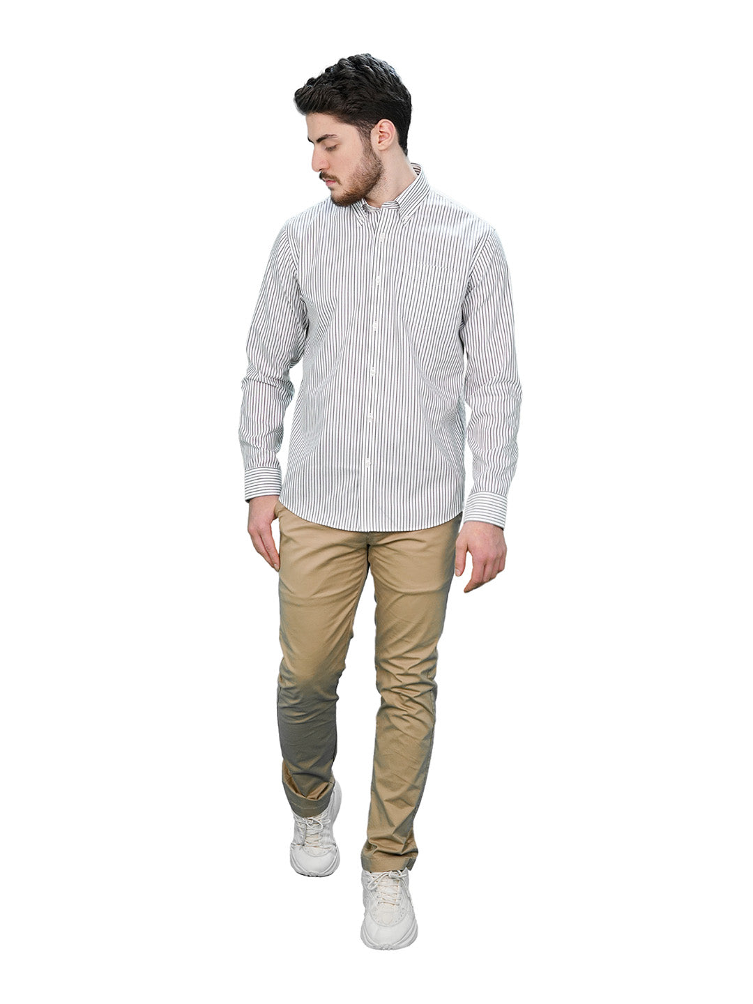 Men's Oxford Pattern Wrinkle Free Shirt