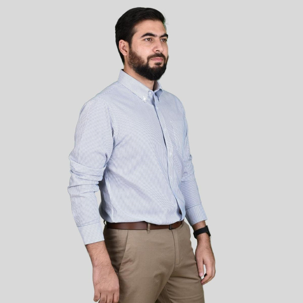 Men's Oxford Pattern Wrinkle Free Shirt