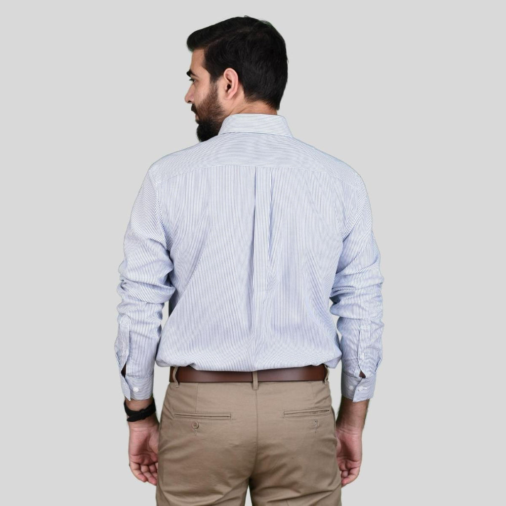 Men's Oxford Pattern Wrinkle Free Shirt