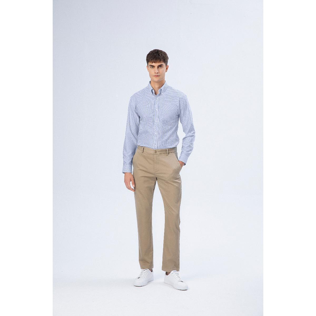 Men's Oxford Pattern Wrinkle Free Shirt