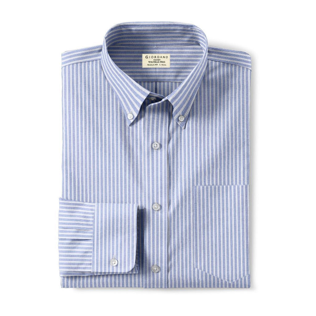 Men's Oxford Pattern Wrinkle Free Shirt